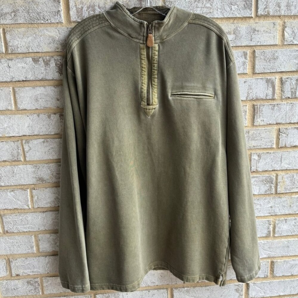 Bob Timberlake Long Sleeve 1/4 Zip Pullover Sweater Men's Size L.